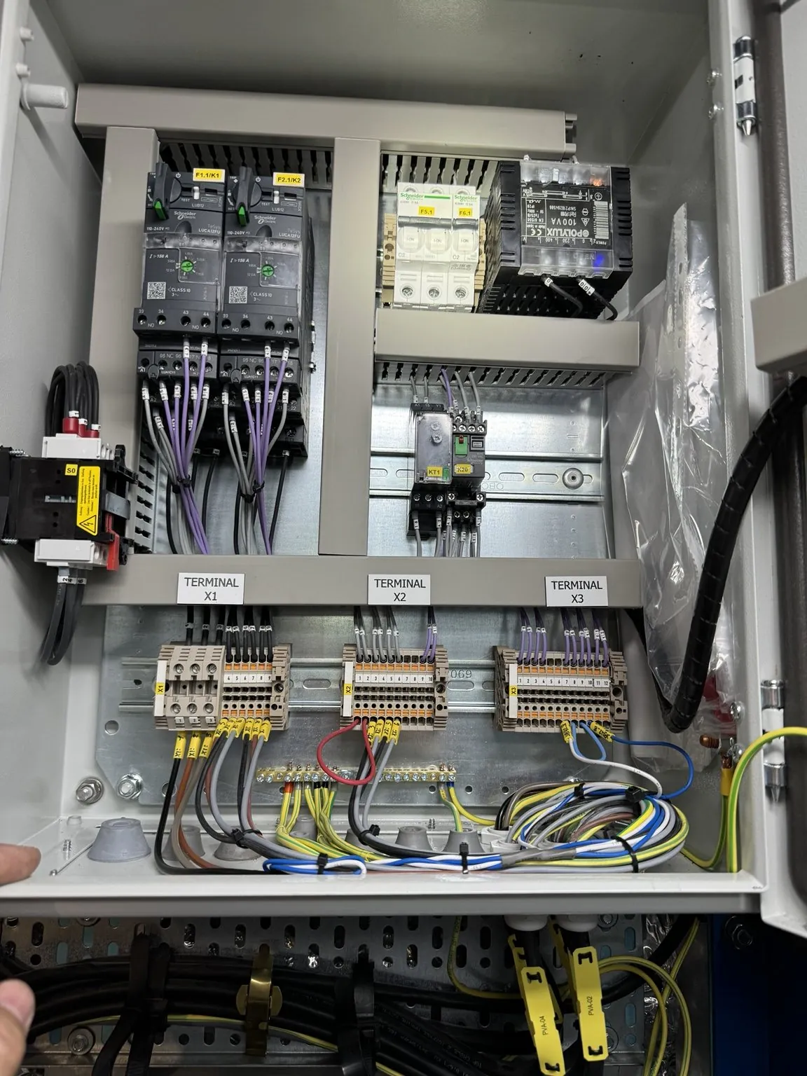 Cuadro eléctrico fabricado y cableado